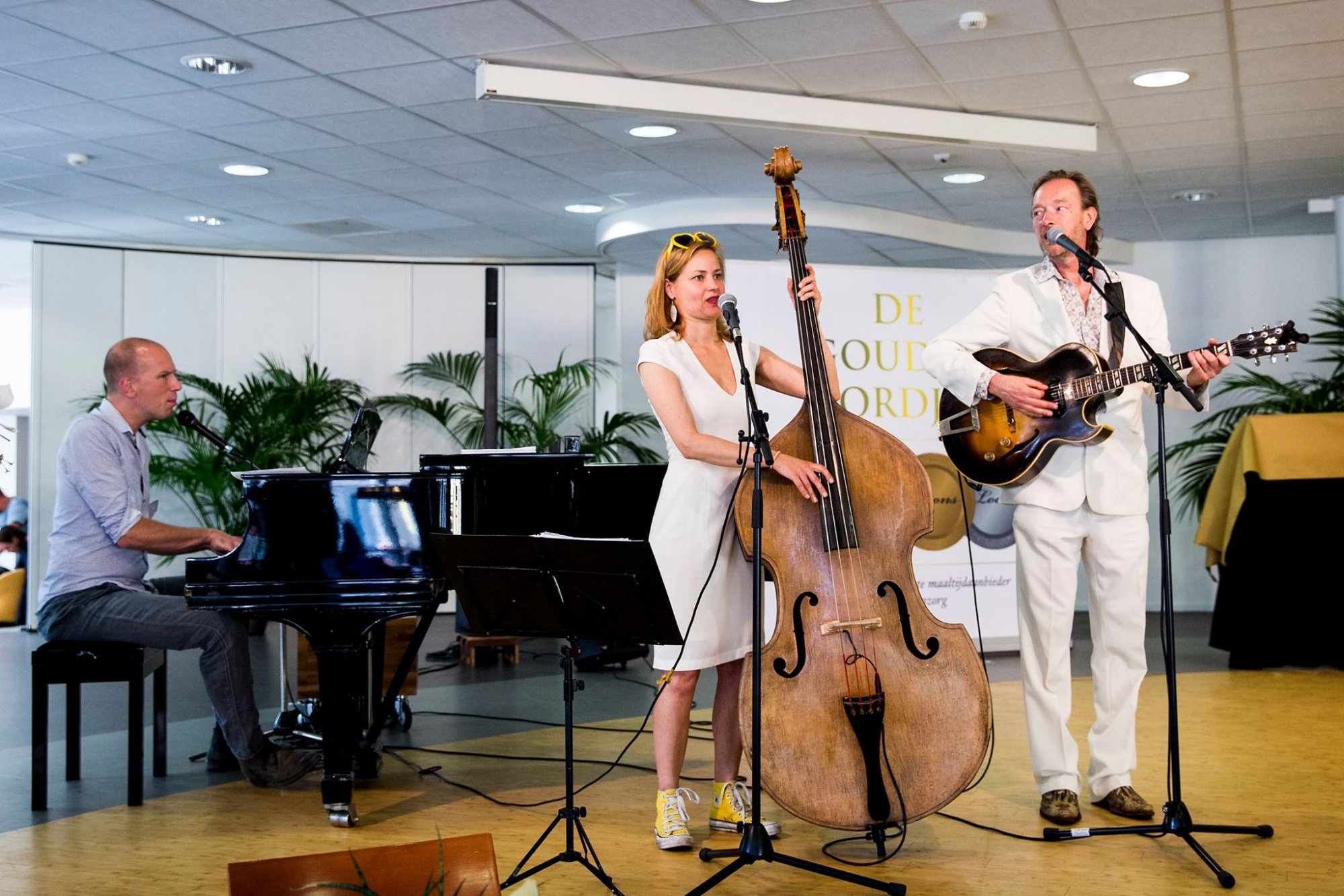 Livemuziek tijdens de Gouden Bordjes uitreiking