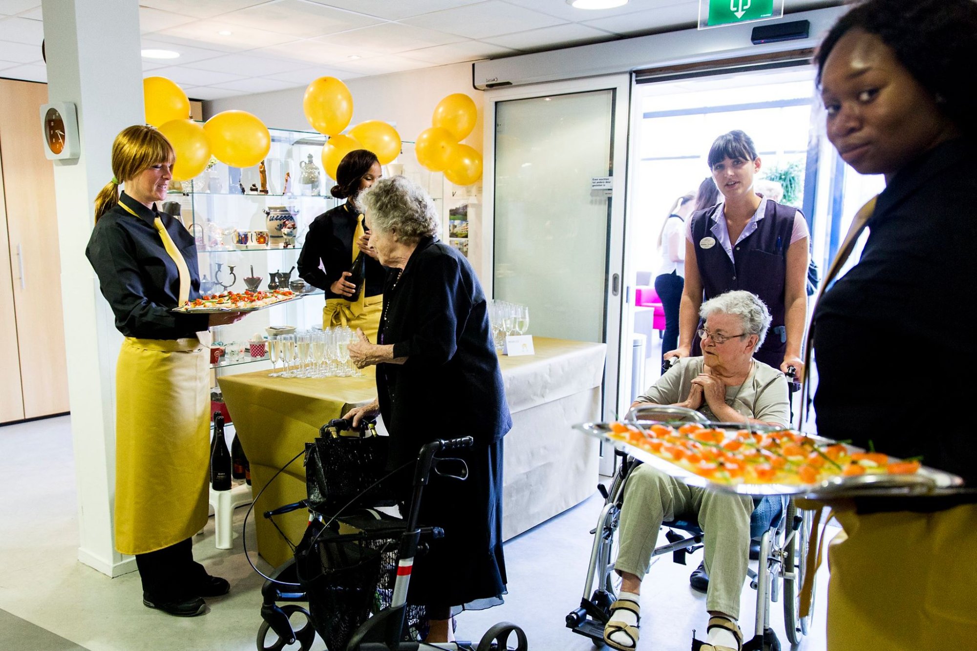 Bewoners worden ontvangen bij een Gouden Bordjes-erkende instelling